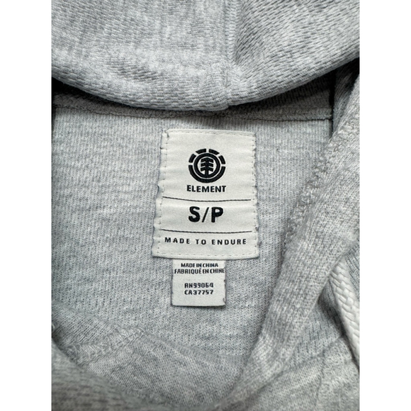 Element Hoodie Men’s Small Gray Future Is Nature Graphic Pullover Lightweight - Picture 8 of 9